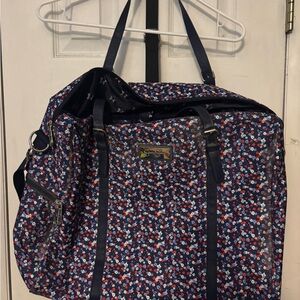 Jessica Simpson Floral red white and blue Travel Bag